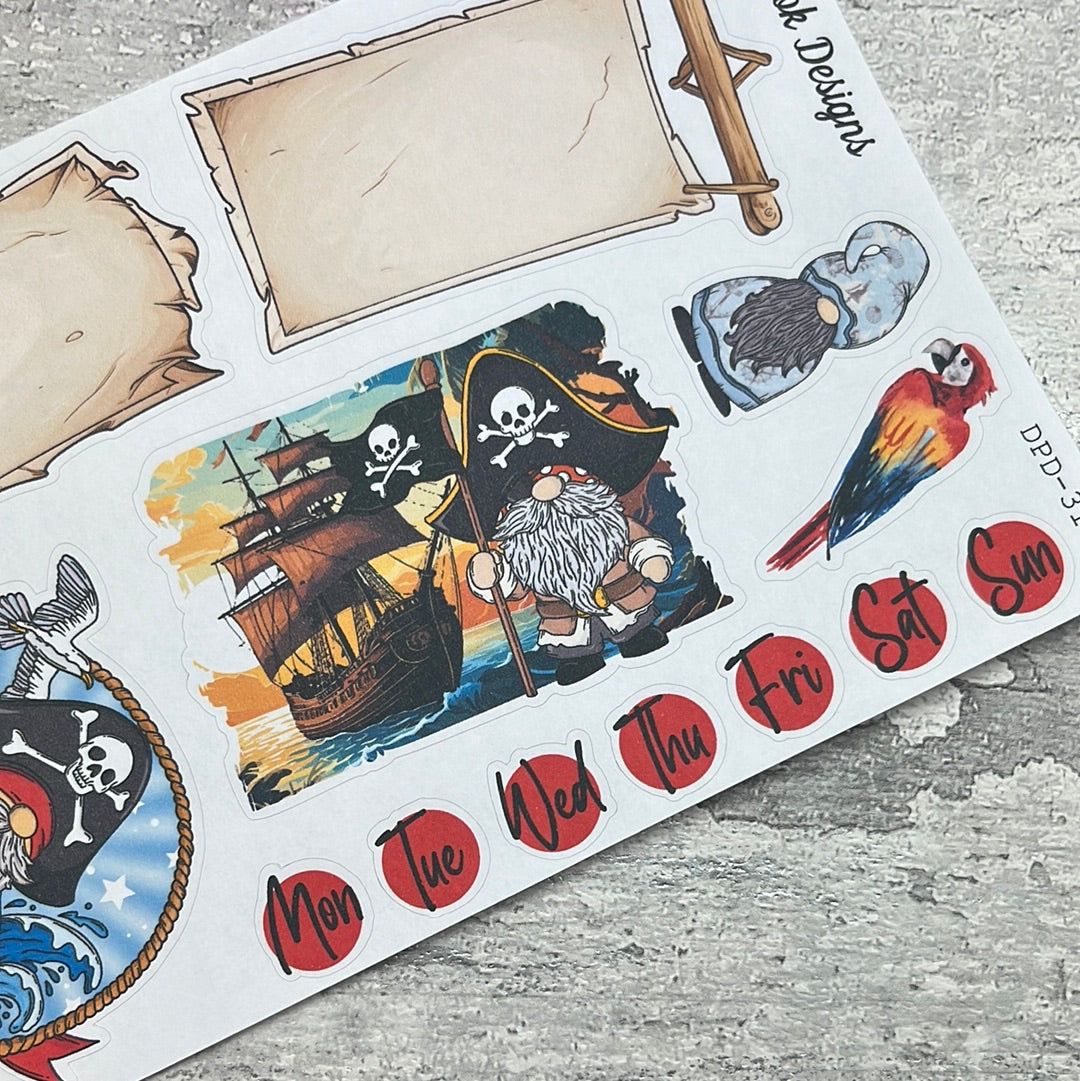 Marina Pirate Gonk journalling planner stickers (DPD3194)