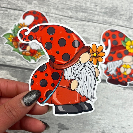 Ruby Ladybird Gonk Diecut (Flower)