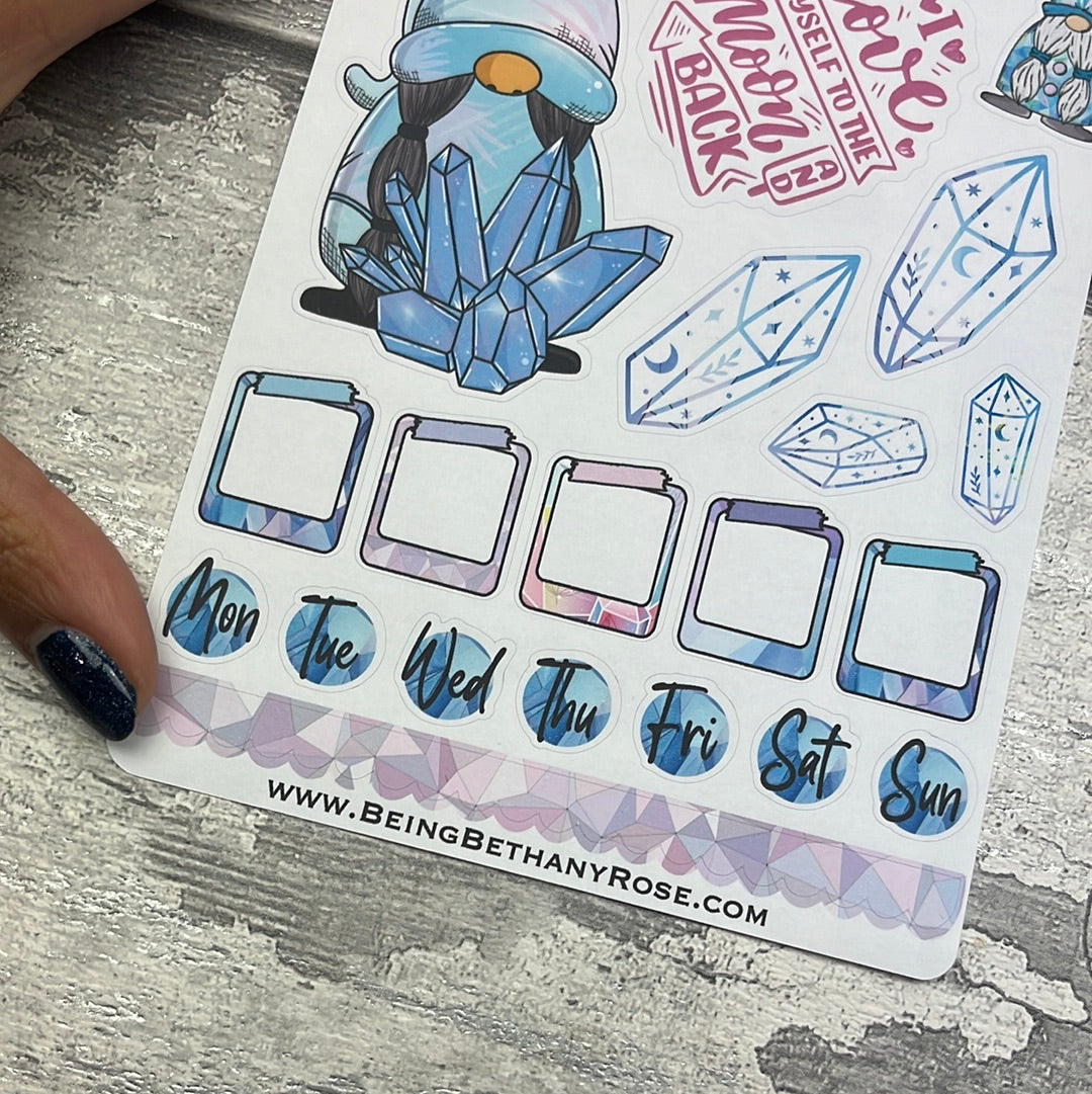 Crystal Gonk journalling planner stickers (DPD3241)