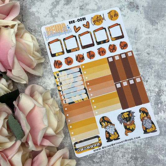 Stevie Autumn functional planner stickers (BBR-0091)