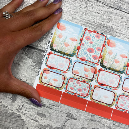 Poppy boxes planner stickers (DPD3366)