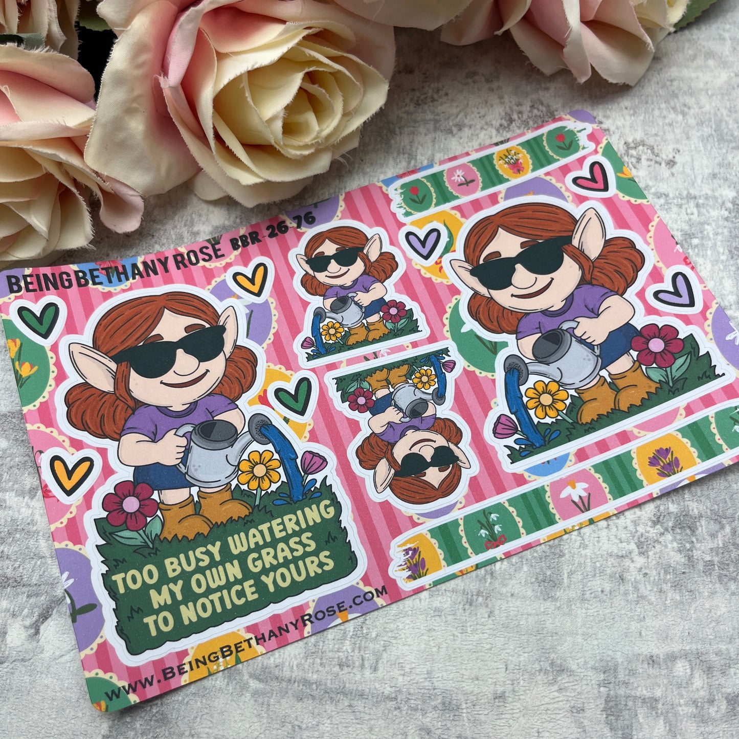 Too busy watering my own grass sticker kit (KIT26076)