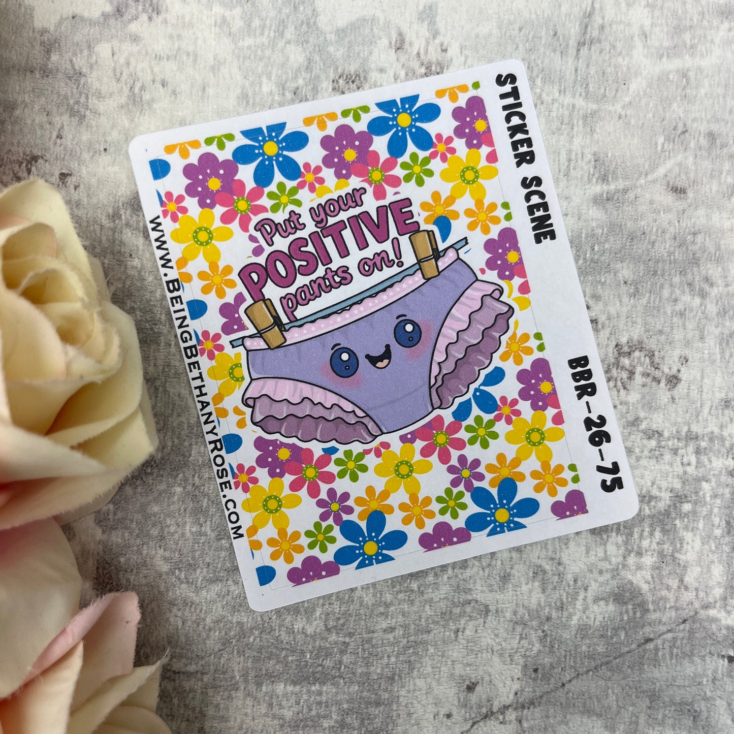 Put your positive pants on sticker kit (KIT26075)