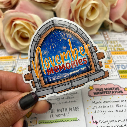 (0148) Monthly Memories - Vinyl Stickers