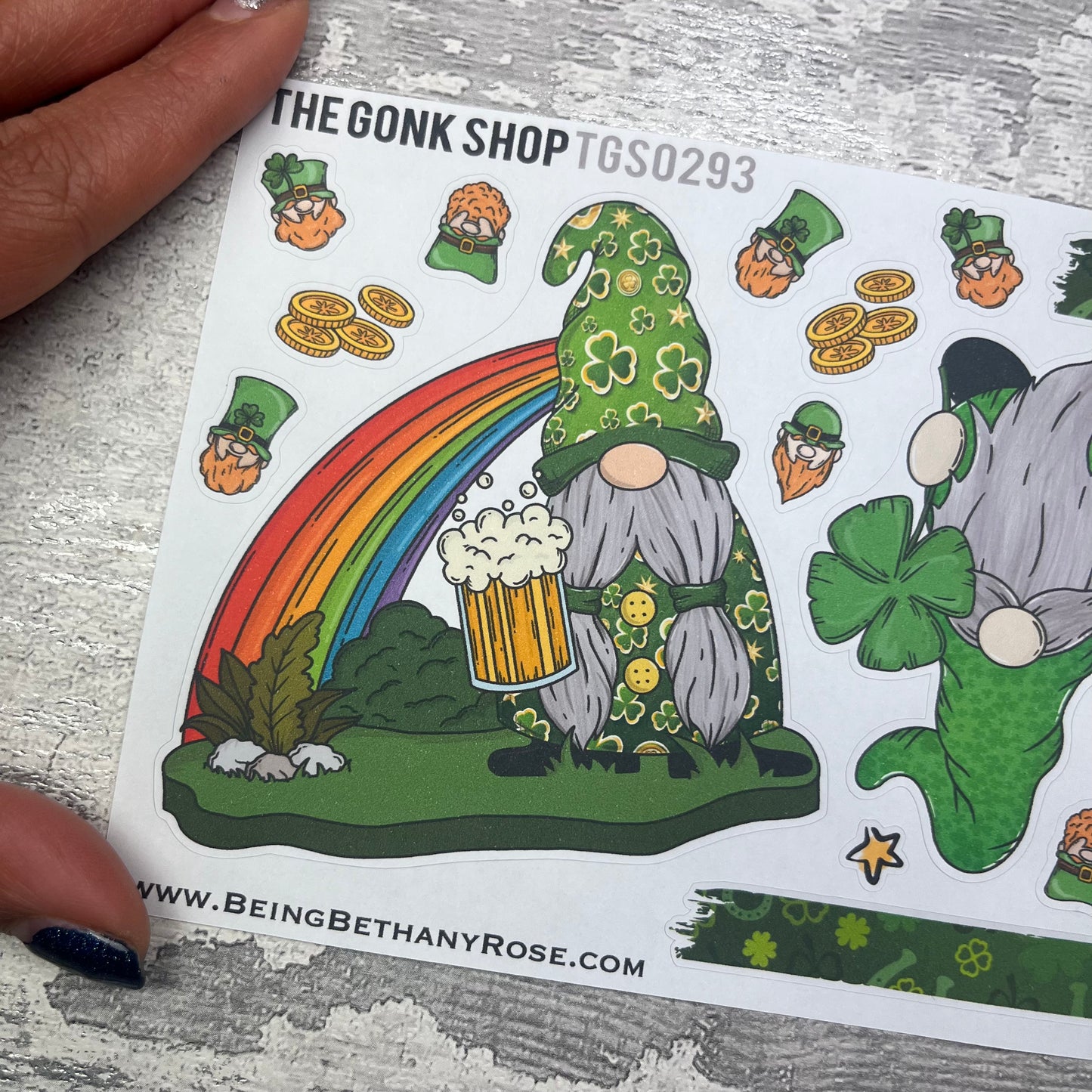 Cara - Scene - St Patricks Day Gonk Stickers (TGS0293)