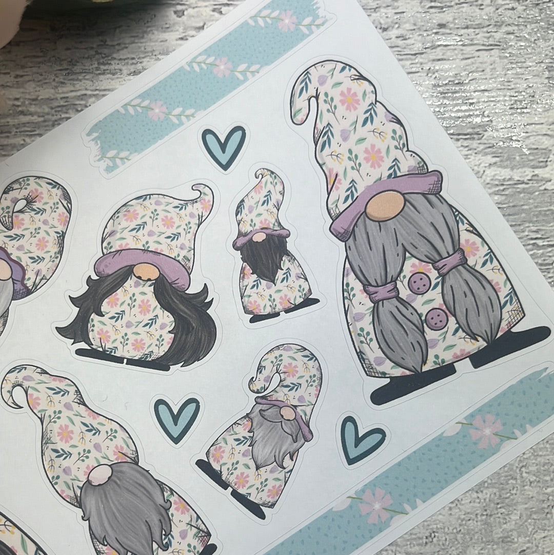 Nancy - Pastel Flowers Gonk Stickers (TGS0300)