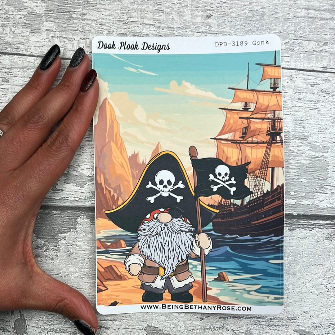 Large Cover Page ' June '  Pirate Sticker (DPD3189)