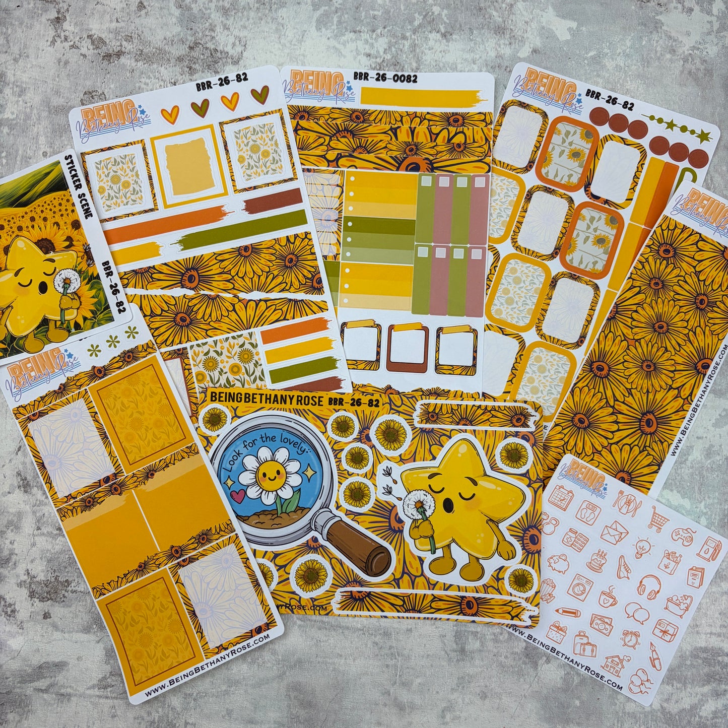 Look for the lovely sunflower sticker kit (KIT2682)
