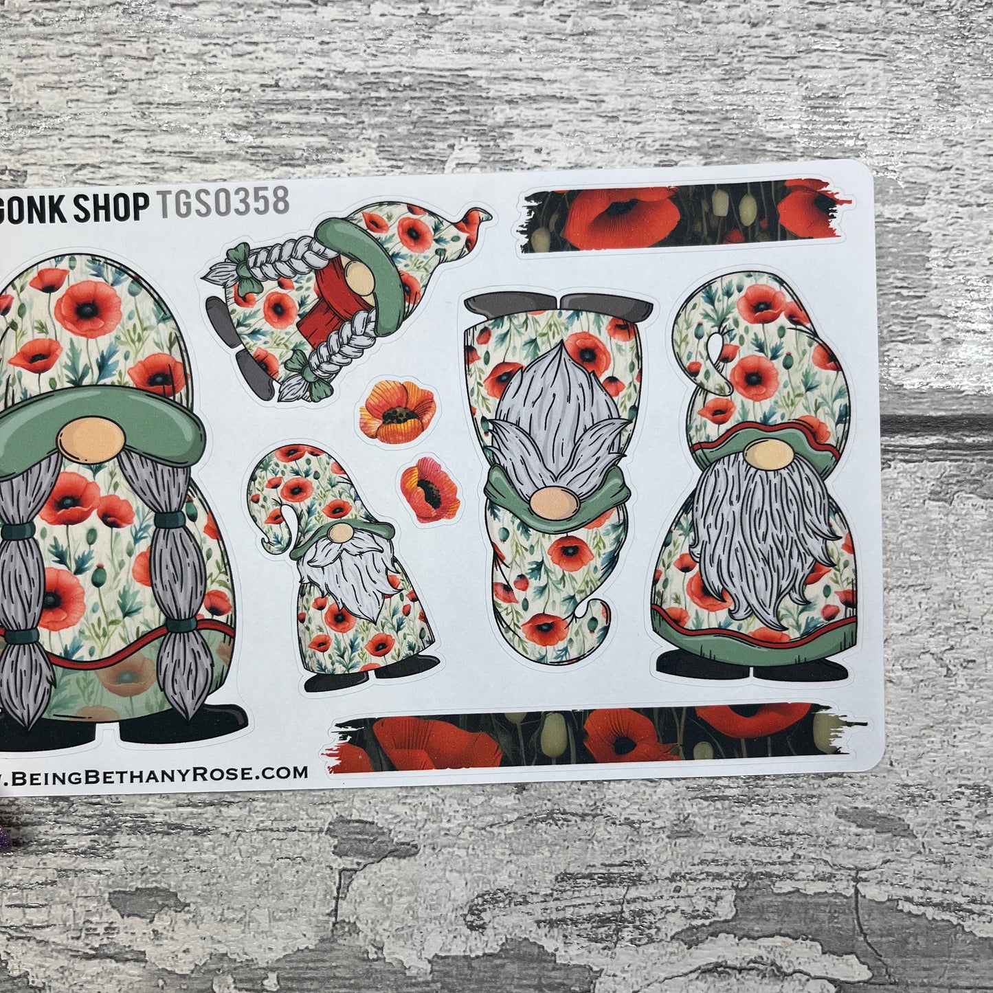 Poppy Gonk Stickers (TGS0358)