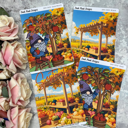 Large Cover Page ' September 2.0' Stevie Autumn Apple Picking Sticker (DPD3452)