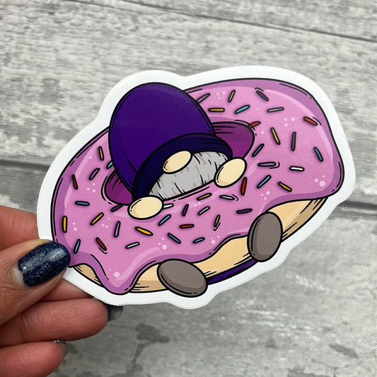 Doughnut / Donut Gonk - Vinyl sticker (032)