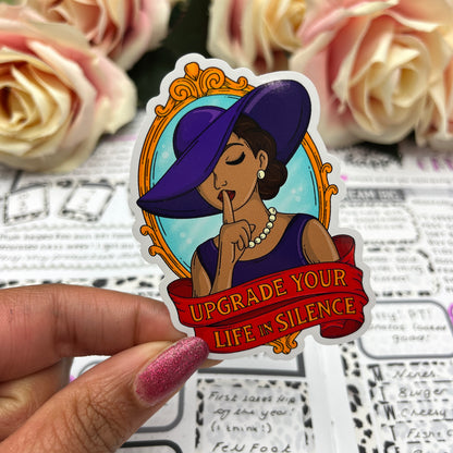 (0145) Upgrade your life silence - vinyl sticker