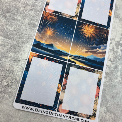 Bonfire Night fireworks box stickers - add ons  (BBRBOXES-0028)