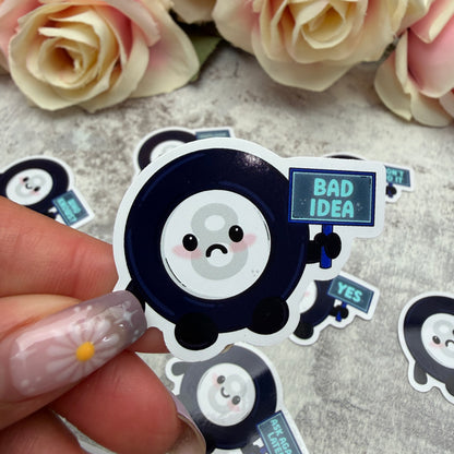 Mystic 8 ball prophecy - vinyl sticker (LLU019-30)