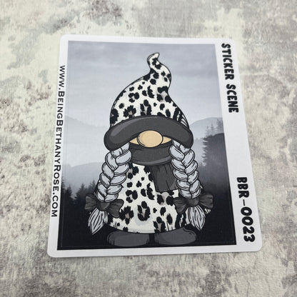 Wendy Mono Leopard Print scene sticker (BBRSCENE-0023)