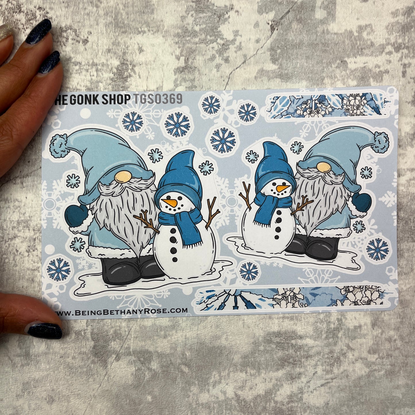 Sadie - Snowman Gonk Stickers (TGS0369)