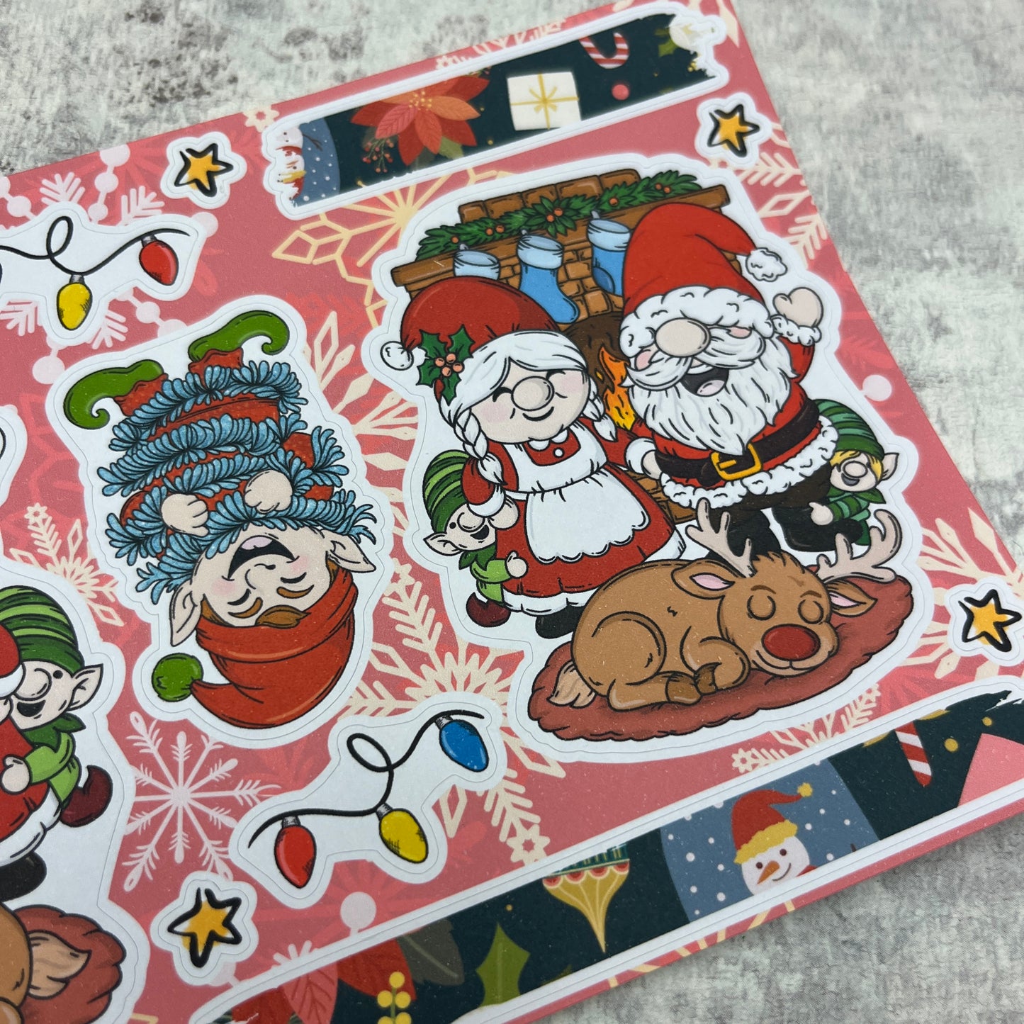 Claus Family Christmas Gonk Stickers (TGS0410)