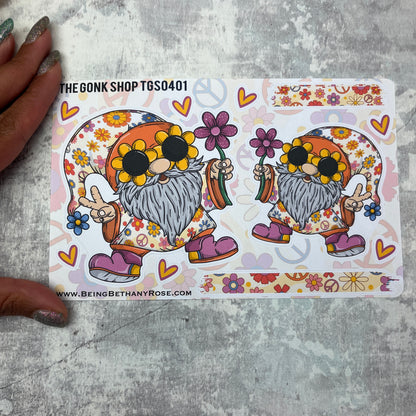 Bodhi Flower Power Hippie Gonk Stickers (TGS0401)