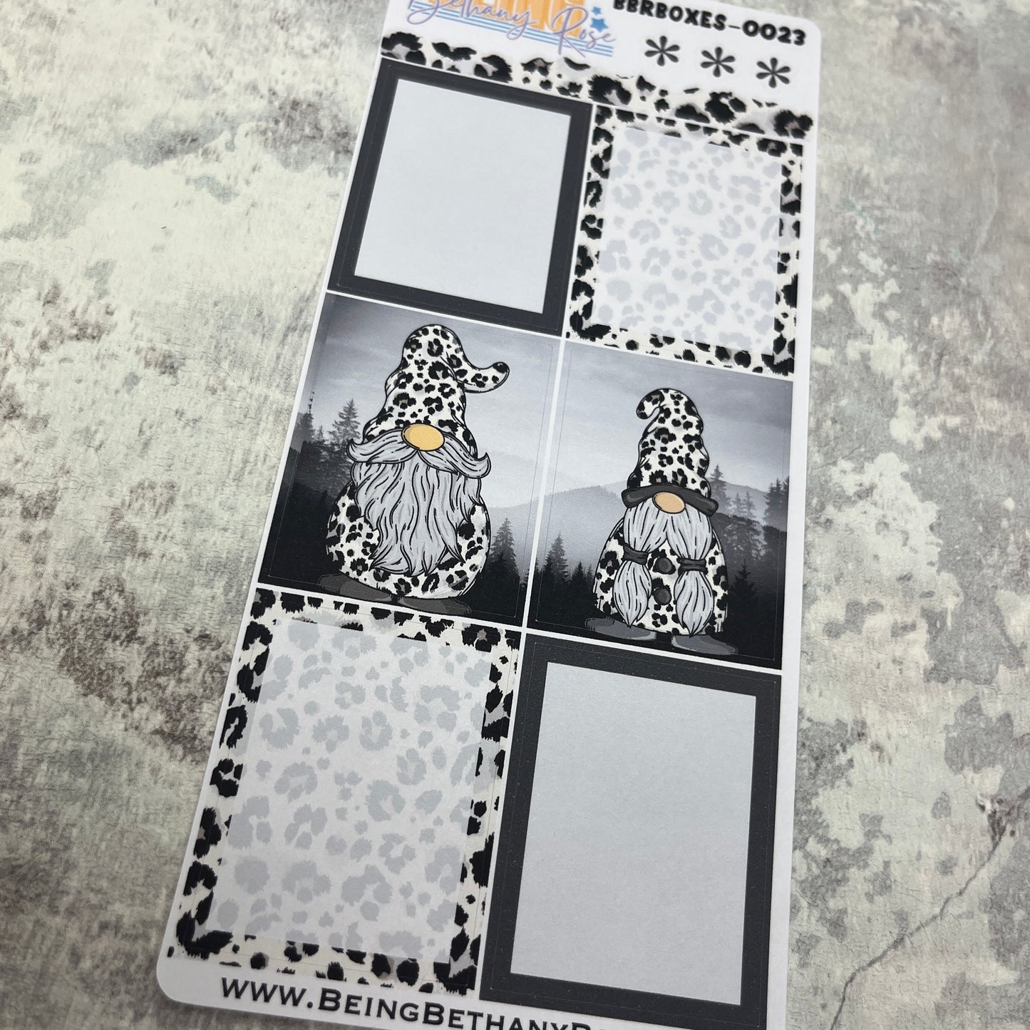 Wendy Mono Leopard Print box stickers - add ons  (BBRBOXES-0023)