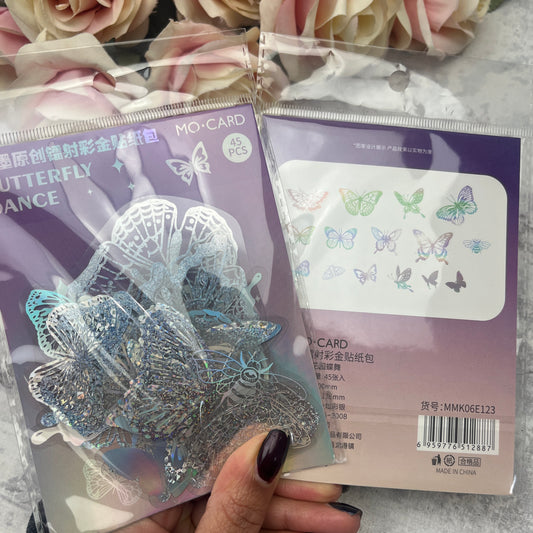 Overstock - Holo Stickers - Butterfly Dance