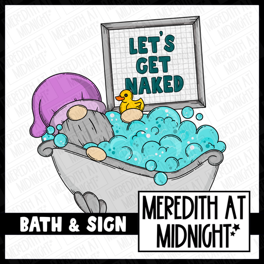 Bath & Sign Gonk - Individual Gonk Clipart