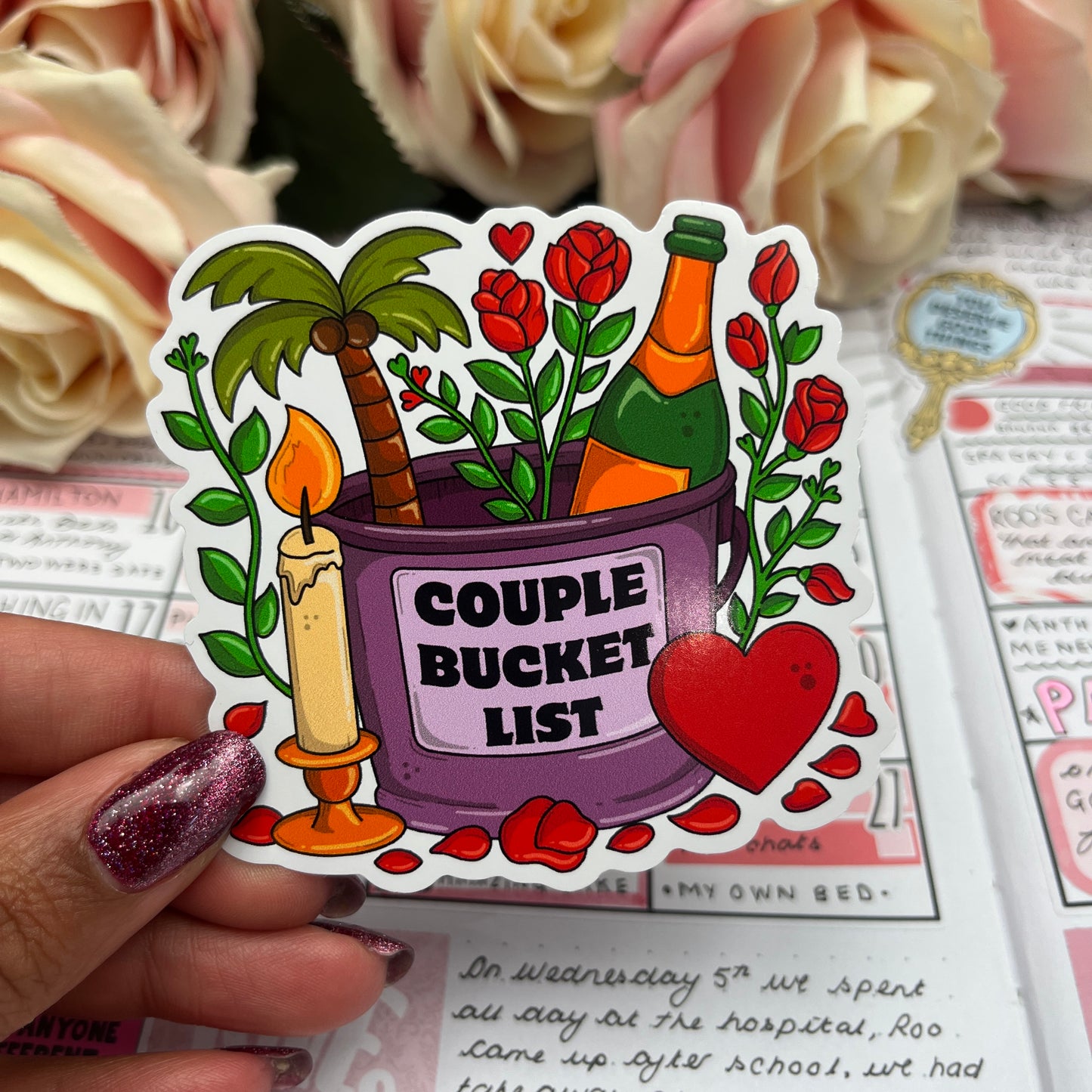 (0139) The Couple Bucket List - vinyl sticker