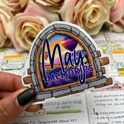 (0148) Monthly Memories - Vinyl Stickers