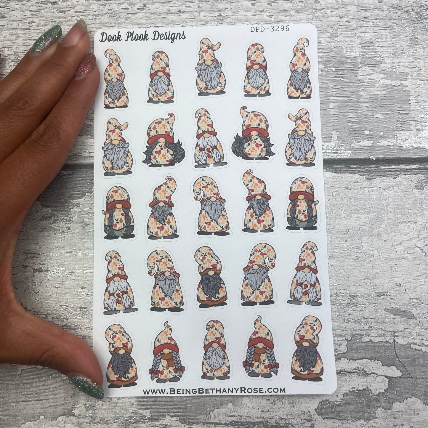 Michone Mushroom Gonk Character Stickers Mixed (DPD-3296)