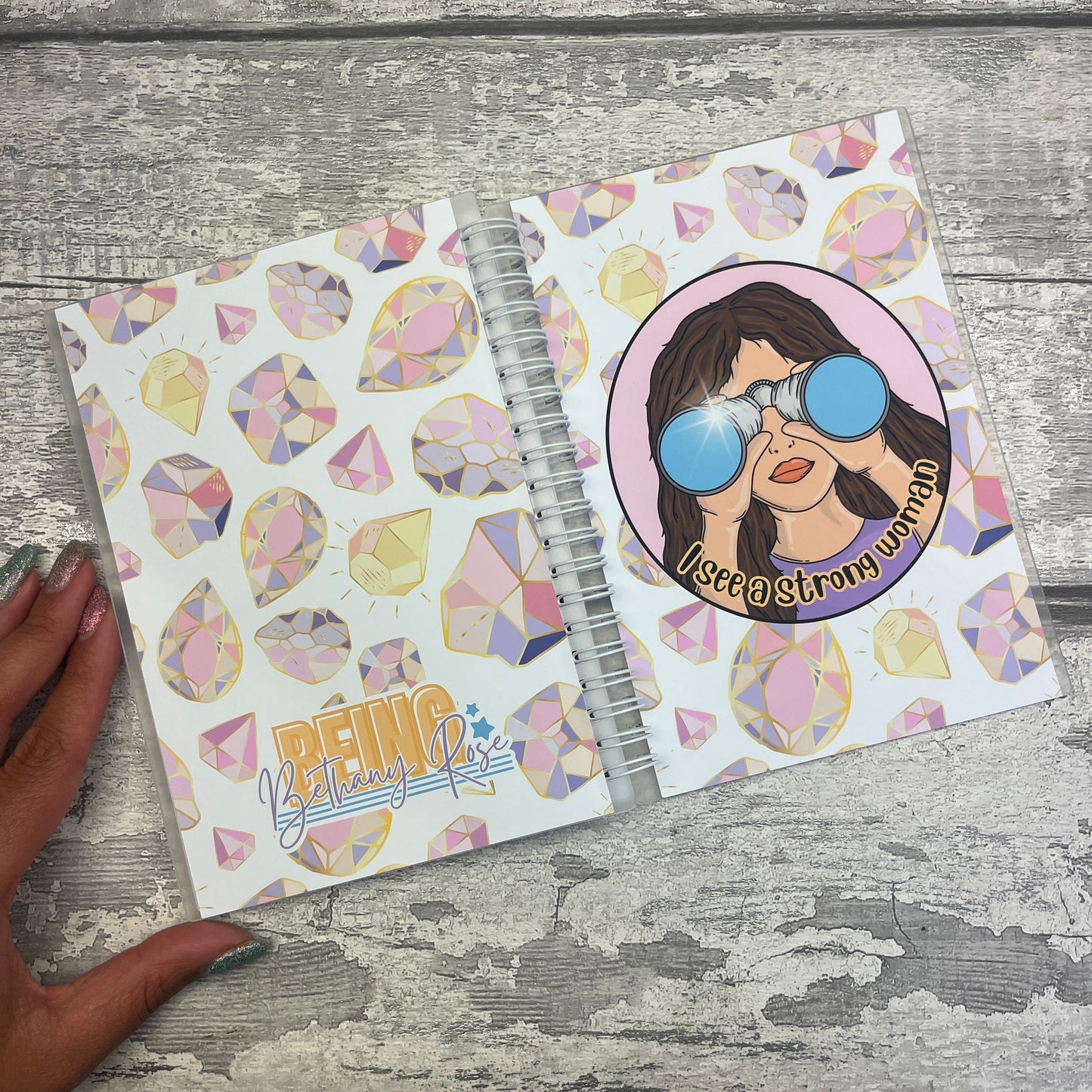 Reusable Sticker Album / Sticker Stash book (strong woman)