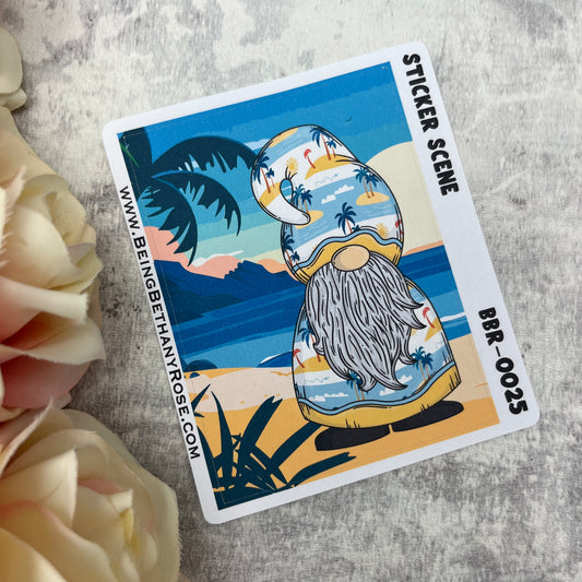 Brittany Beach scene sticker (BBRSCENE-0025)