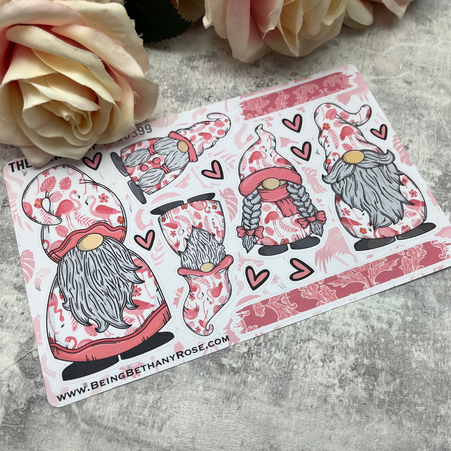 Frankie Flamingo Gonk Stickers (TGS0399)