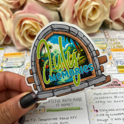 (0148) Monthly Memories - Vinyl Stickers