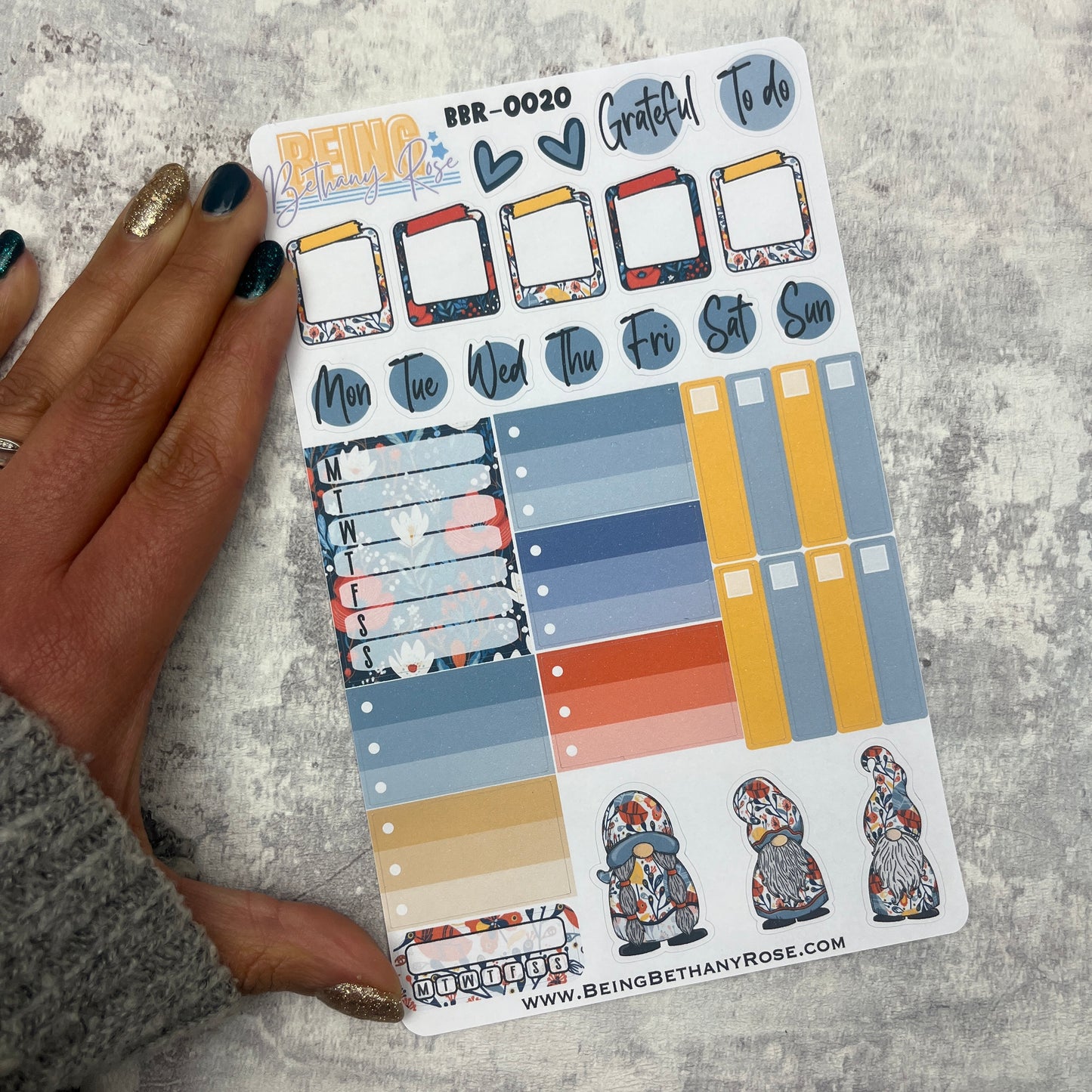 Jarvis Gonk functional planner stickers (BBR-0020)