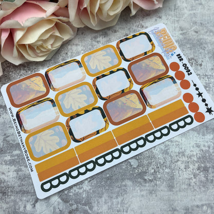 Stevie Autumn boxes planner stickers (BBR-0092)