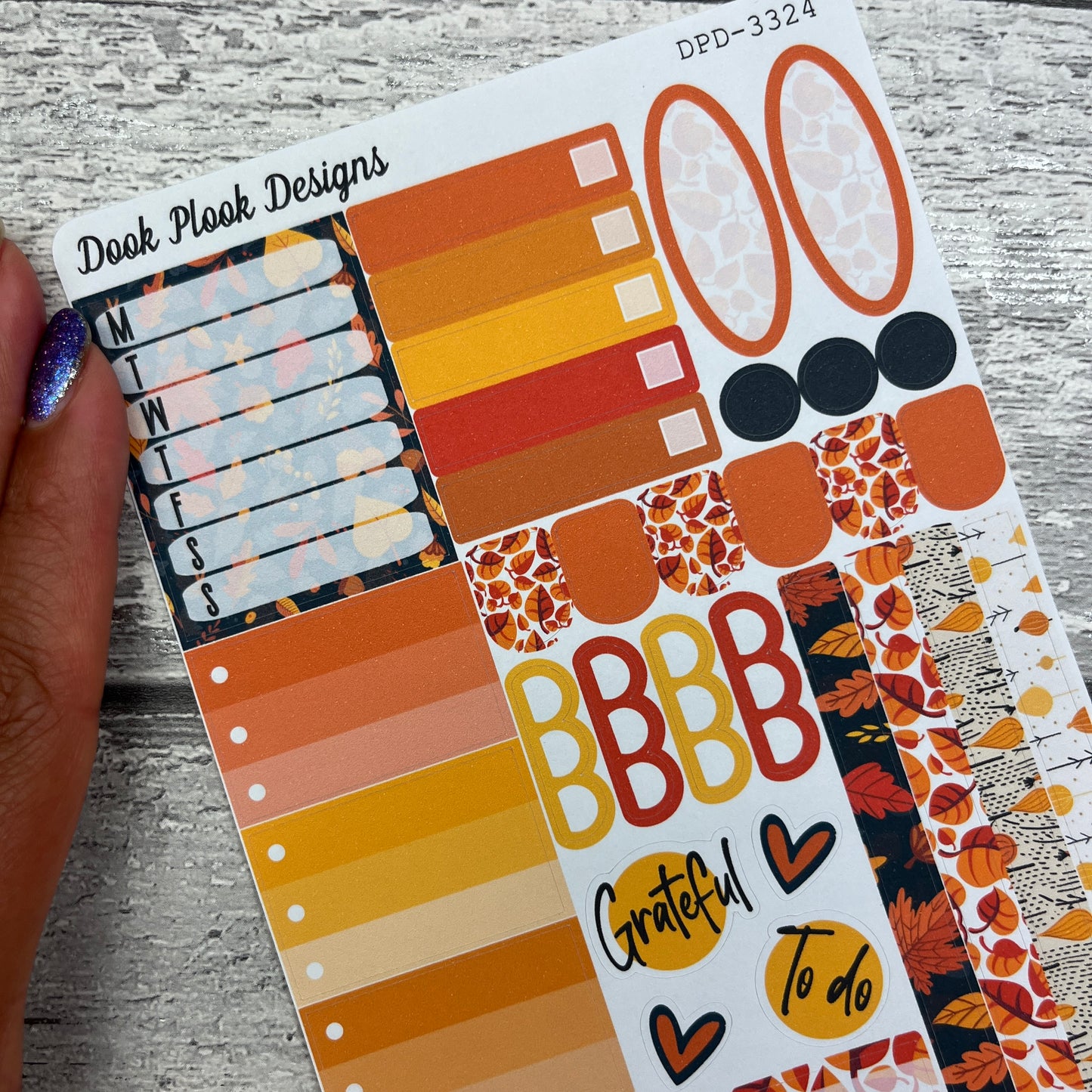 Rowan Autumn Gonk functional planner stickers (DPD3324)