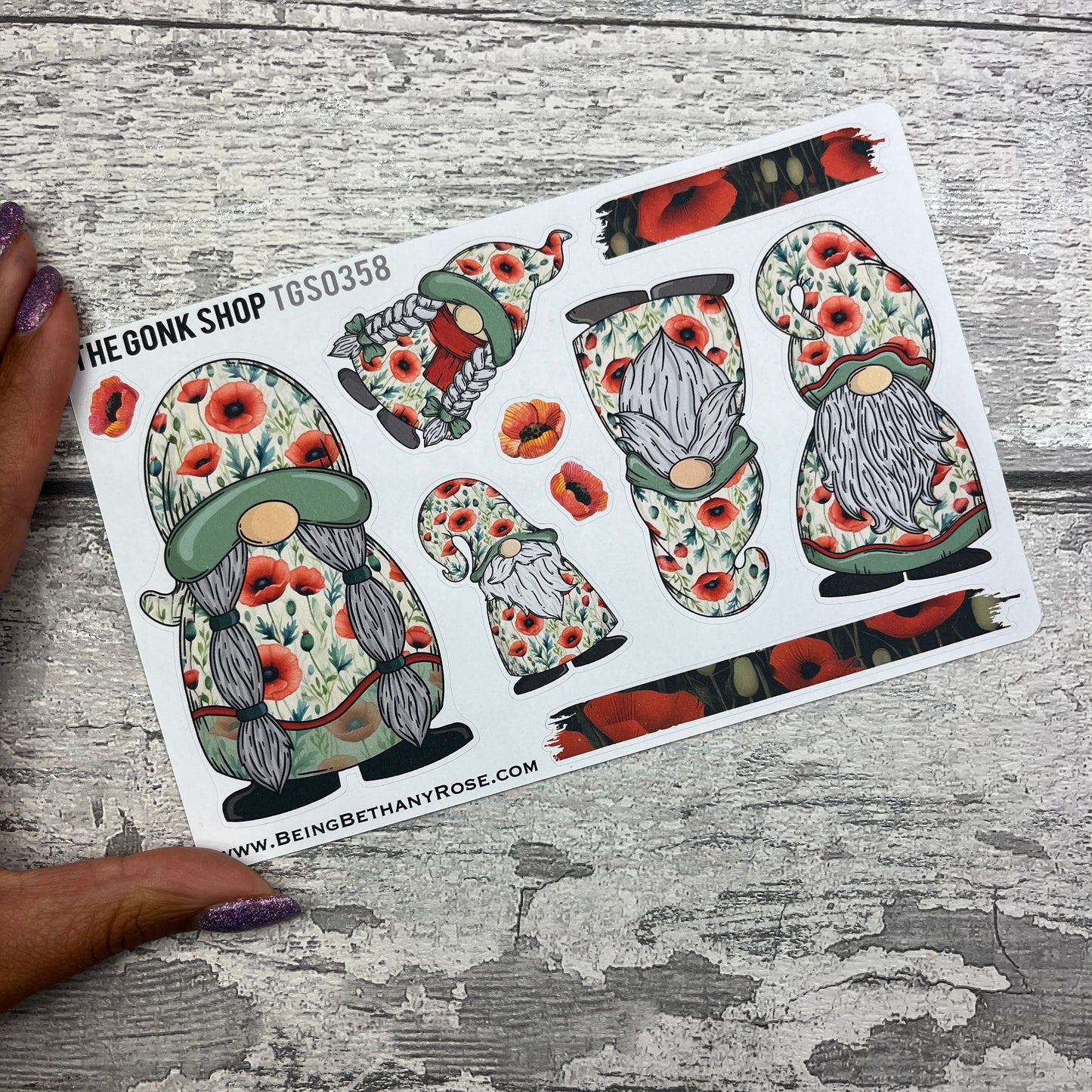 Poppy Gonk Stickers (TGS0358)