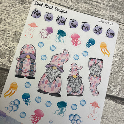 Kelly Jellyfish Gonk journalling planner stickers (DPD3295)