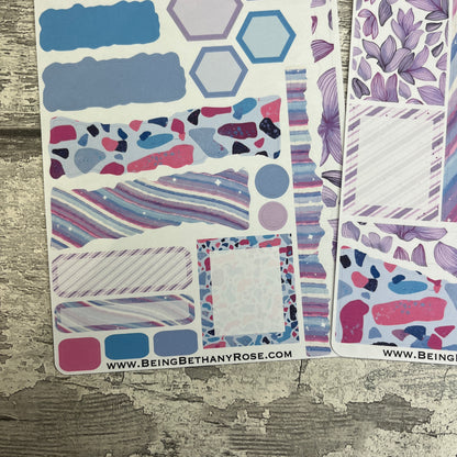 Scrap Journalling - Sara purple terazzo (J0107)