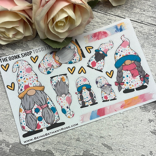 Alana Paint Splodge Gonk Stickers (TGS0311)