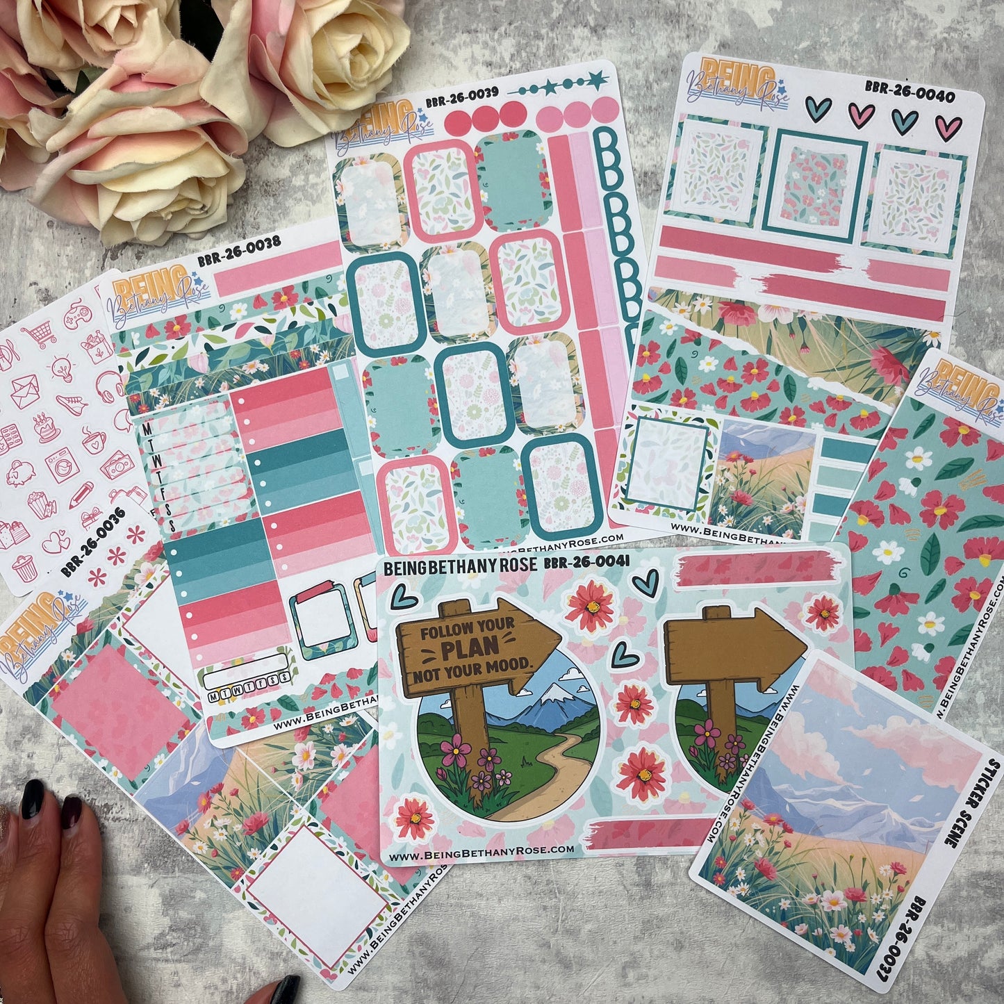 Follow your plan not your mood sticker kit (KIT26035)