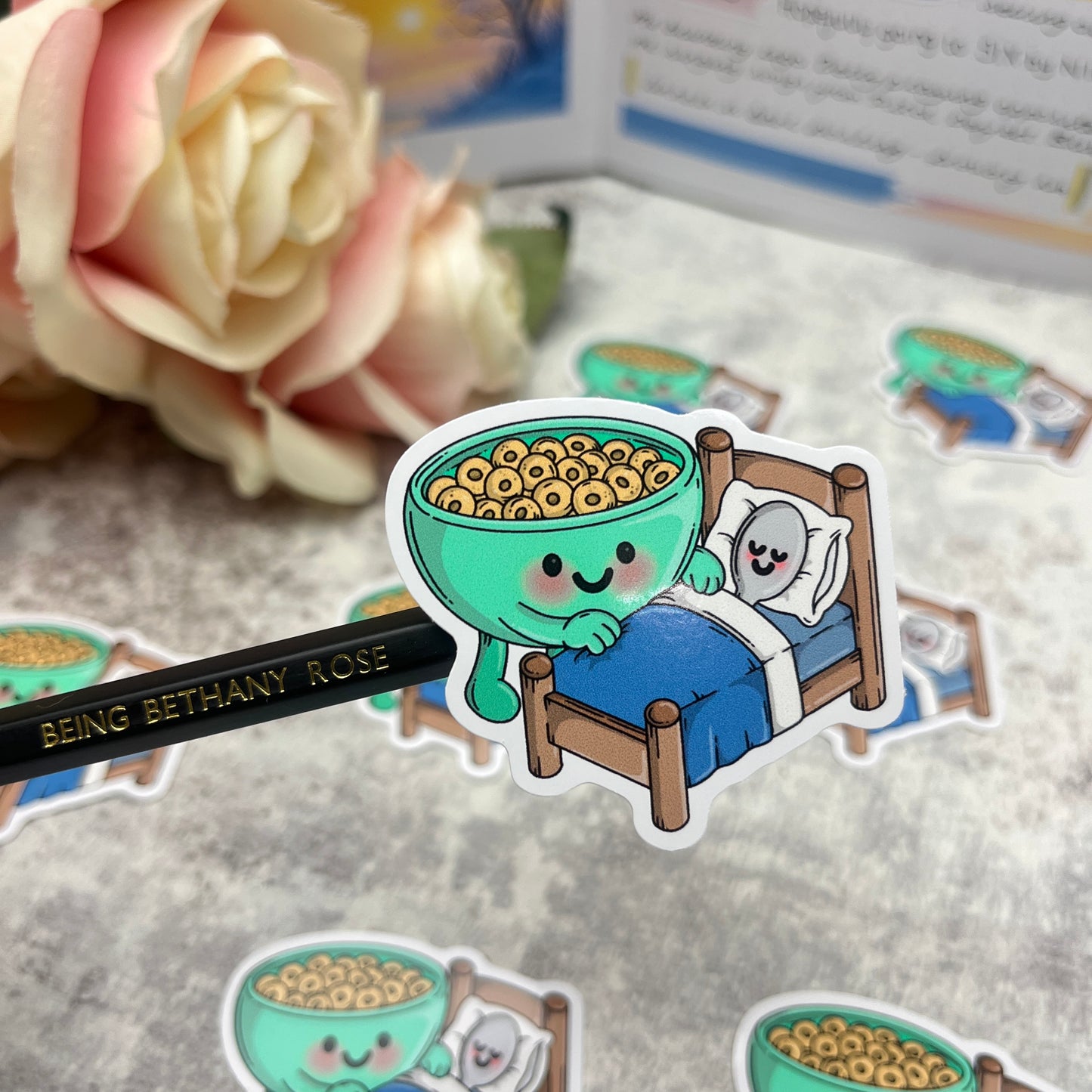 Spoons bedtime - vinyl sticker (LLU002)
