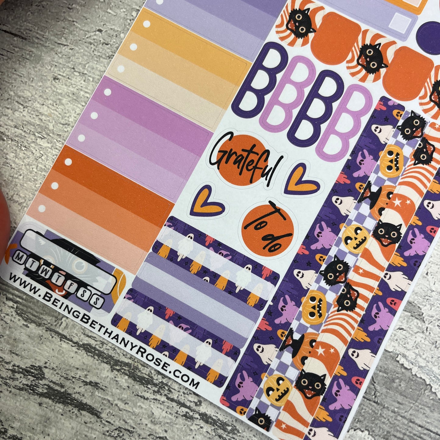 Morgana Groovy Halloween Gonk functional planner stickers (DPD3339)