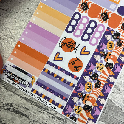 Morgana Groovy Halloween Gonk functional planner stickers (DPD3339)