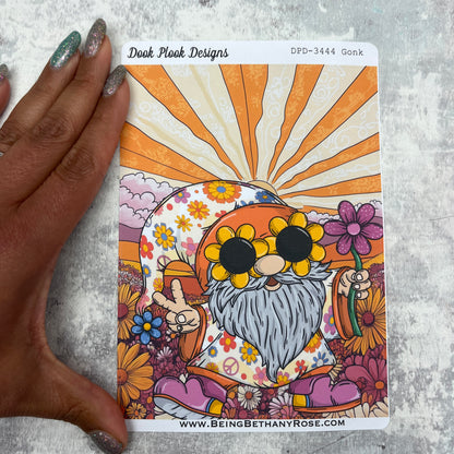Large Cover Page ' July 2.0' Flower Power Sticker (DPD3444)