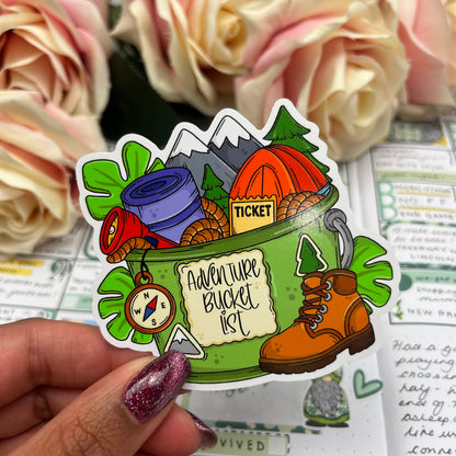(0139) The Adventure Bucket List - vinyl sticker