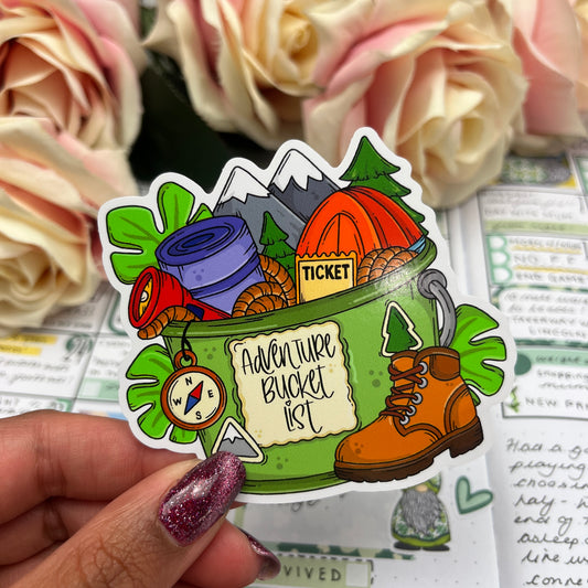 (0139) The Adventure Bucket List - vinyl sticker