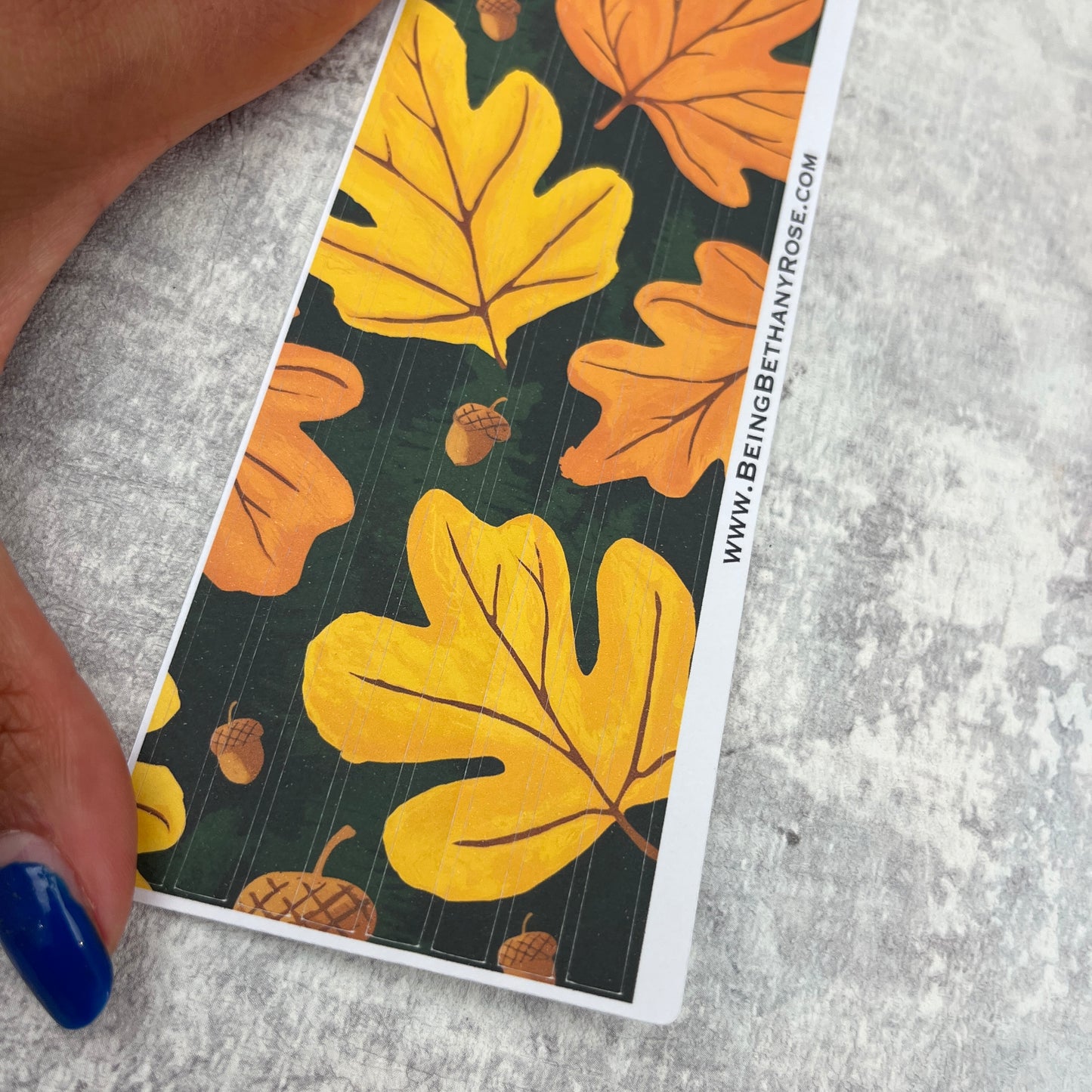 Stevie Autumn - thin washi style strip stickers (BBRSTRIPS-0026)