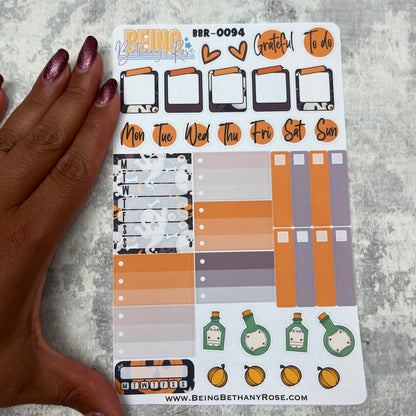 Halloween Sabrina functional planner stickers (BBR-0094)