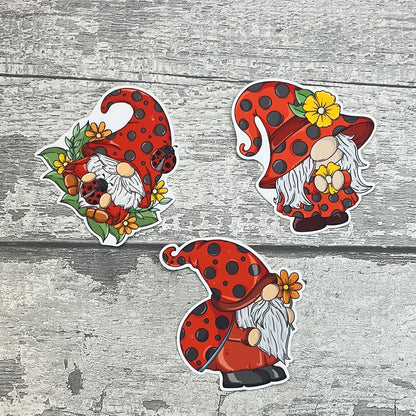 Ruby Ladybird Gonk Diecut (Flower)