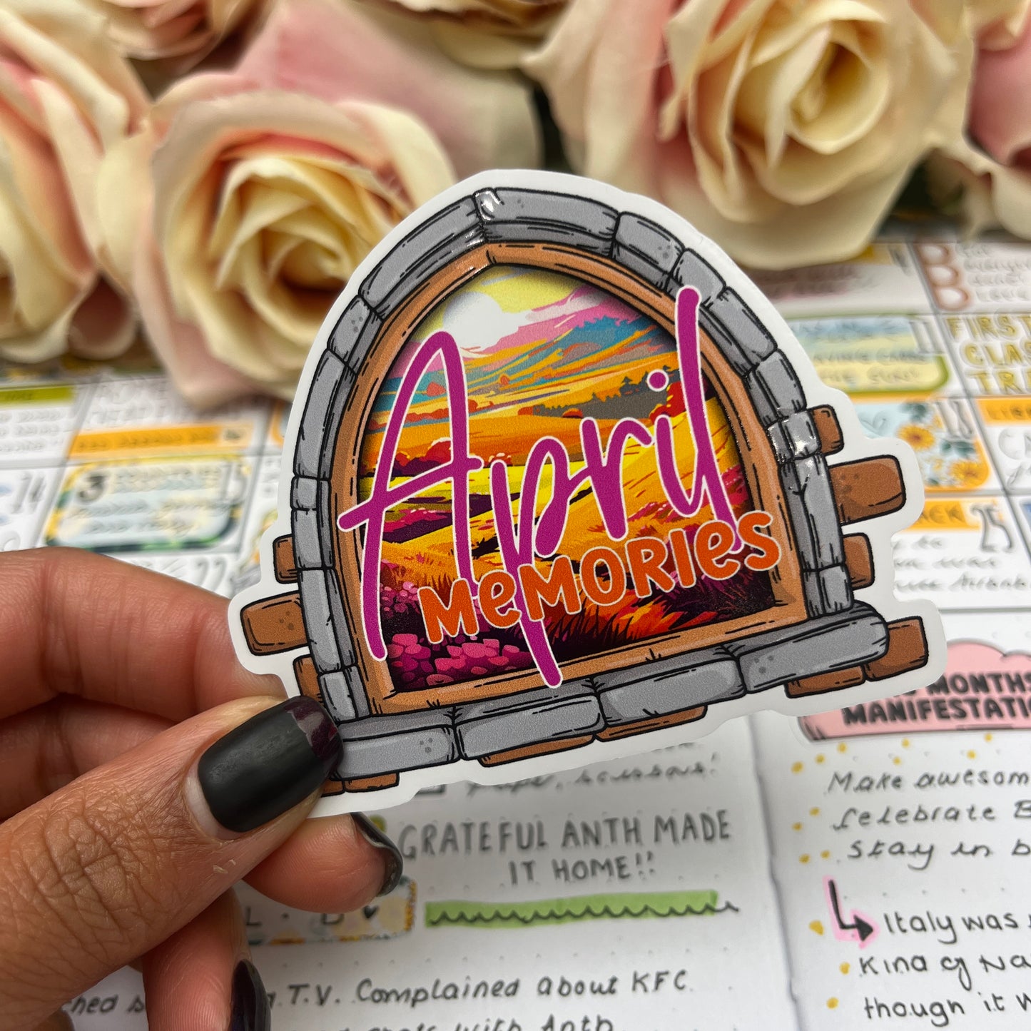 (0148) Monthly Memories - Vinyl Stickers